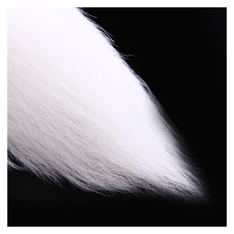White Fox Tail with Anal Plug Butt Intruder 